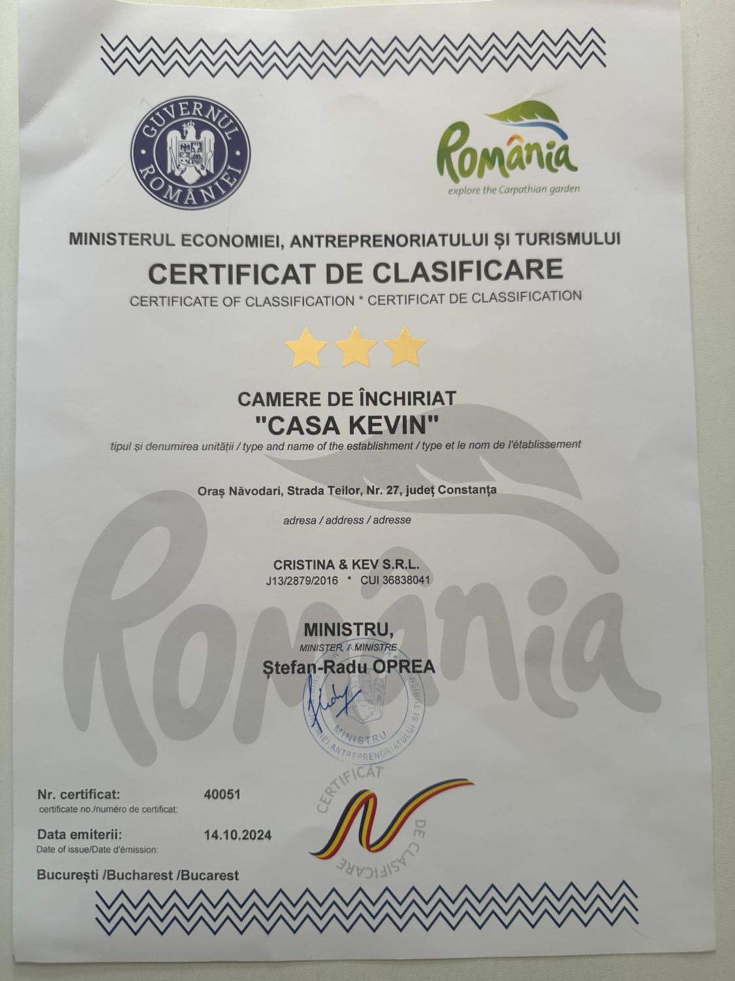 Hotel Casa Kevin Năvodari Zewnętrze zdjęcie